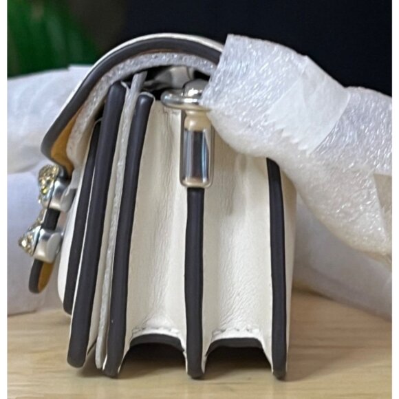 NEW WITH TAGS!  Coach White Tabby with Pave Embellished Front C Logo - Picture 4 of 8